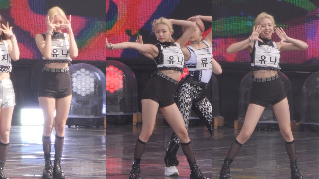 191012 있지 유나 리허설 직캠 'ICY' ITZY YUNA Rehearsal fancam by Spinel