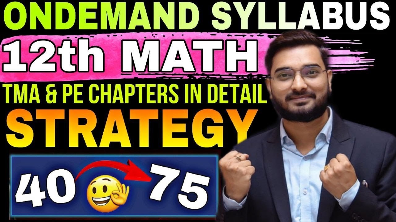 NIOS MATH ONDEMAND Syllabus in Detail | 💯% Pass | STRATEGY -How to Study in Short Time to Score 75%