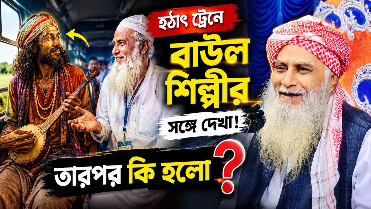 ট্রেনে হটাৎ বাউল শিল্পীর সঙ্গে দেখা তারপর কি হলো | মাওলানা শওকত আলী | Sowkat Ali Saheb