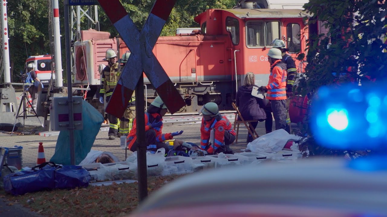 Übung des DRK Solingen am IdF in Münster