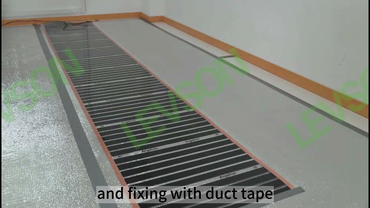Installation Floor Heating Film #floorheating #heatedfloor