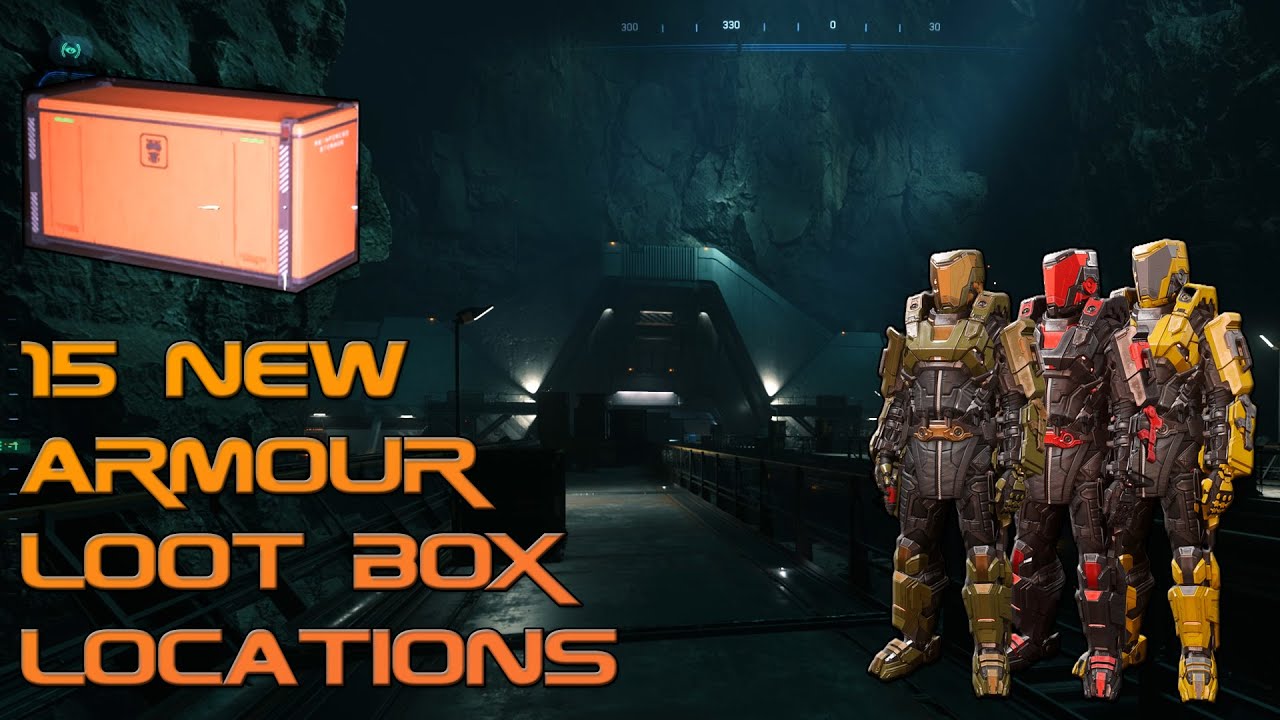 locations of the 15 new armour set loot box's