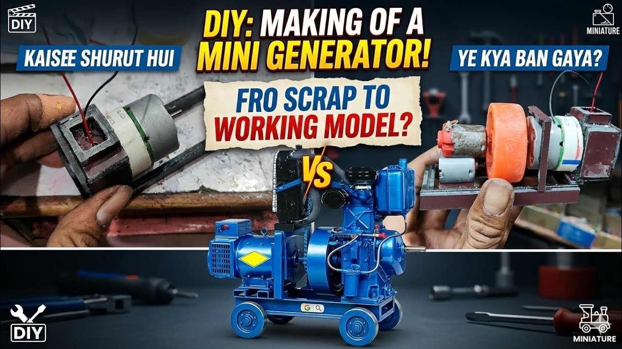 Finally work start Kari Diya mini Rajasthani DJ ke liye generator ka 😱👍 abhi itna tagada look 🤯#dj 