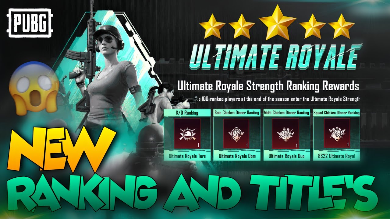 🔴 New Titles In Ultimate Royale | New Ultimate Royale Ranking System | CHANGING'S In Ultimate Royale