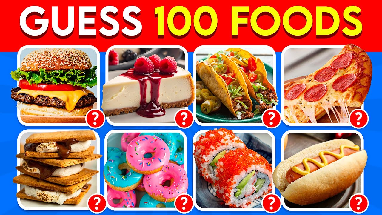 Guess the Food in 3 Seconds 🍔🍟 | 100 Most Popular Foods
