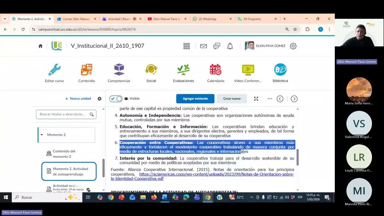 Encuentro Sincrónico Momento 2