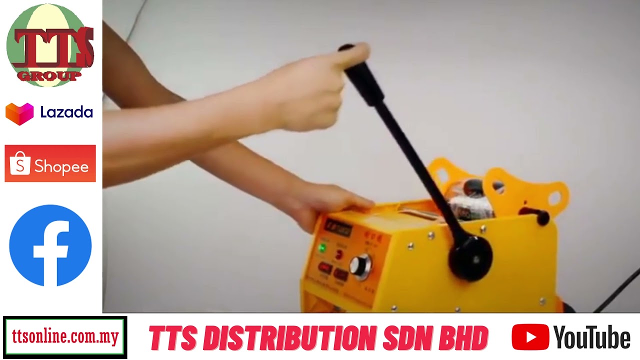 TTS DISTRIBUTION SDN BHD 026 TT-D3 PLASTIC SEMI AUTO CUP SEALING MACHINE