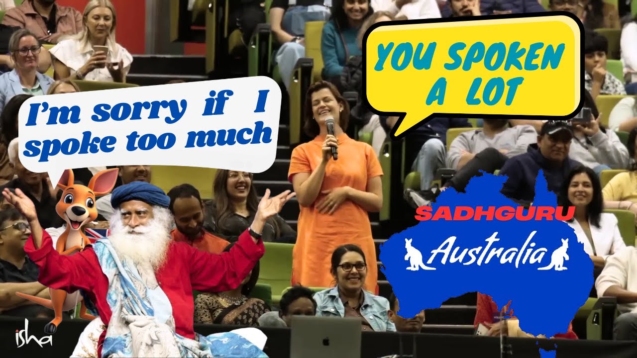 Sadhguru fills light and laughter with Australian audience in Melbourne