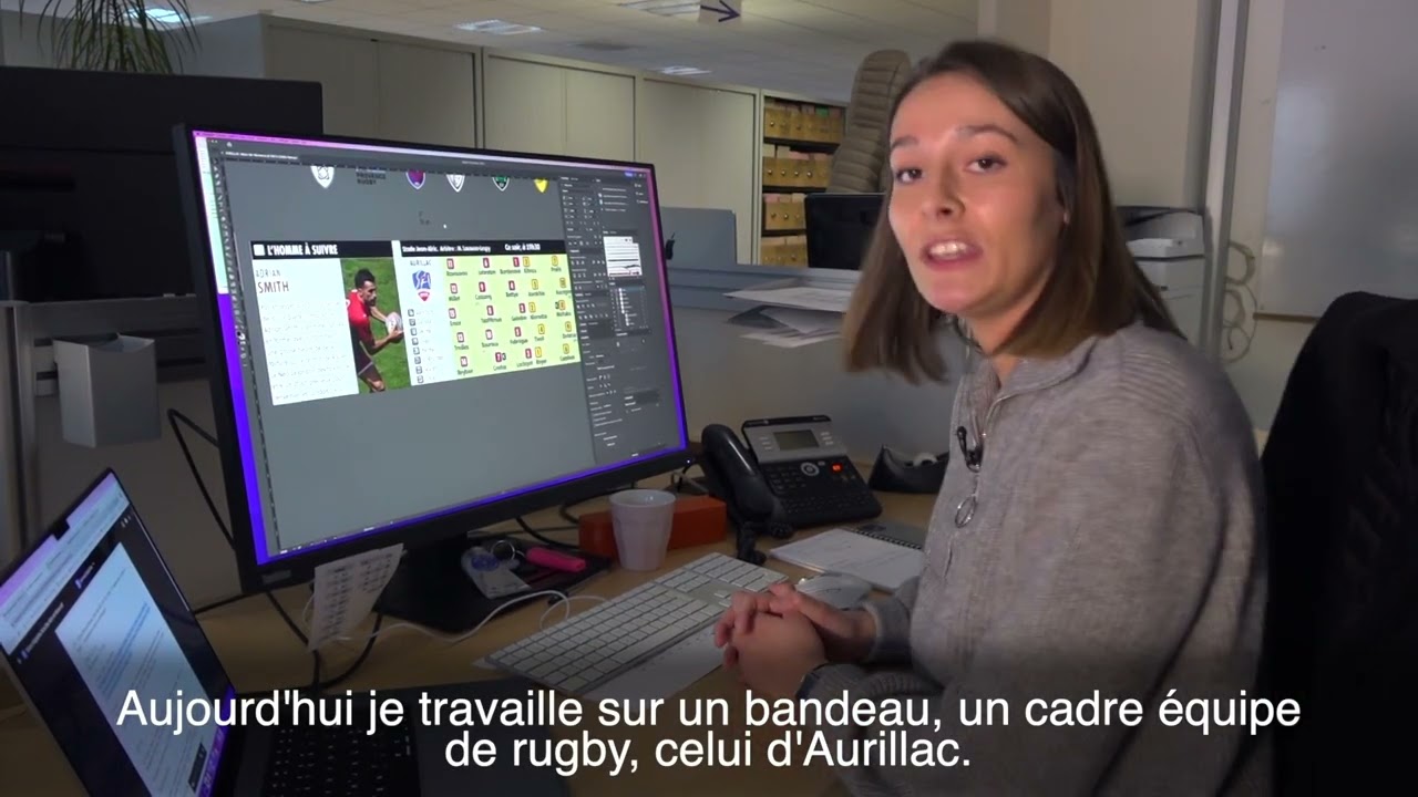 Présentation des métiers : Manon Perfetti explique le métier d'infographiste