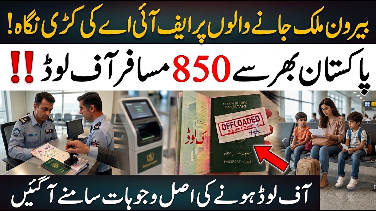 Airport Offloading Problem in Pakistan | 850 Passengers Offloaded in Just One Month | FIA Offload