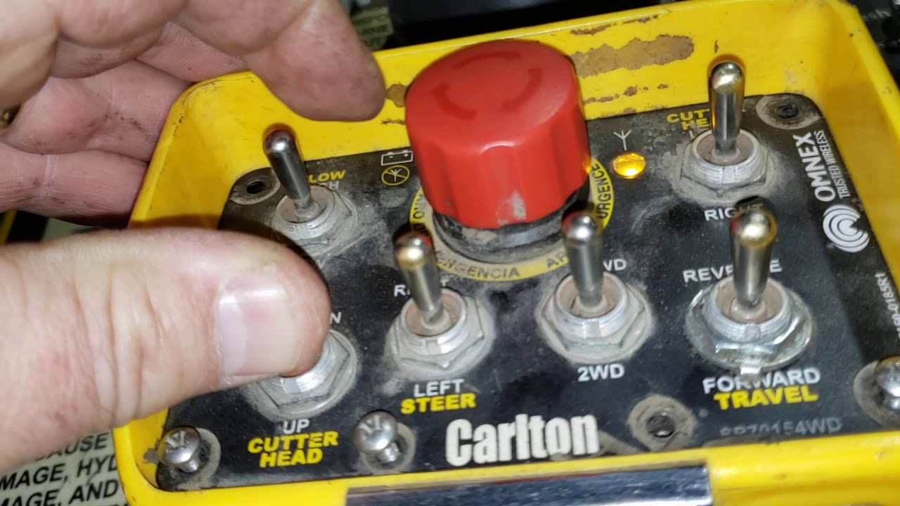 Carlton S7015 Stump Grinder New Wireless ID Programming