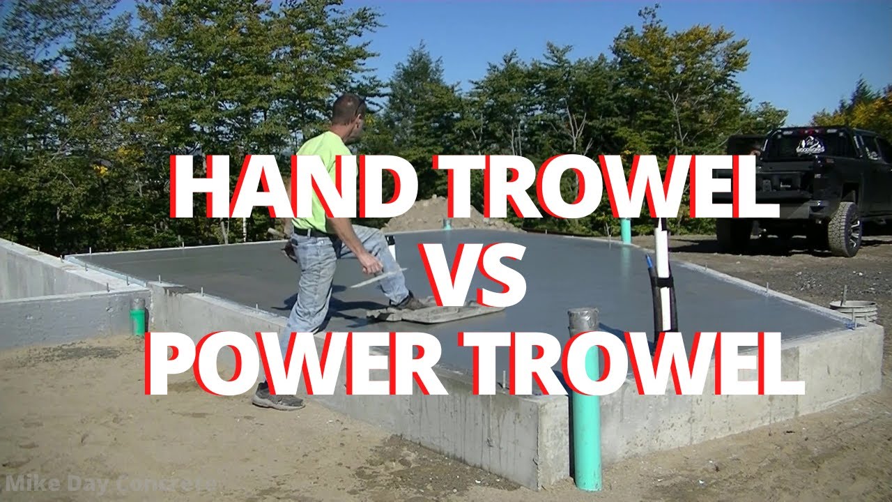 Finishing Concrete by Hand or with a Power Trowel? (What's Easier)