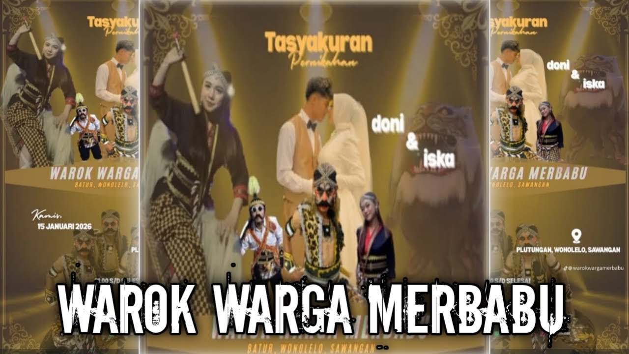 Gafa Channel's live 🔥 WAROK WARGA MERBABU TASYAKURAN PERNIKAHAN DONI & ISKA LIVE PLUTUNGAN