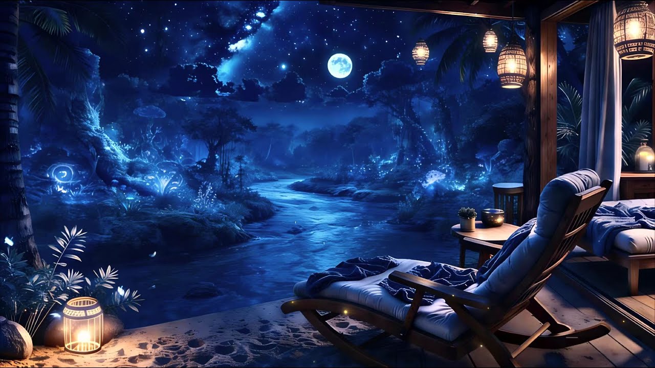 Relax Your Mind & Sleep Deeply (No Ads) • Piano & Flowing Water • Forest Sanctuary Sleep Music