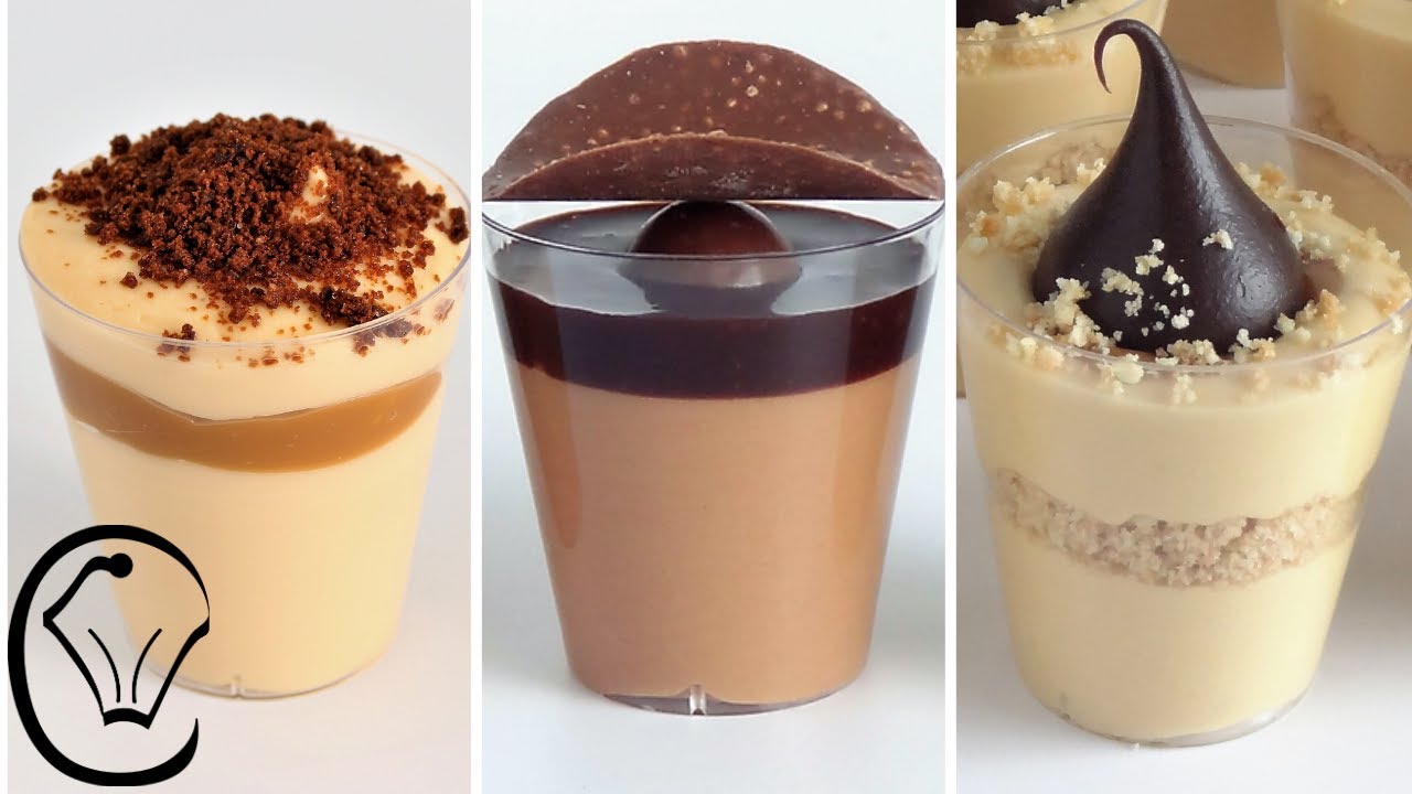 Mini Caramel Desserts Cups COMPILATION Delicious EASY Make Ahead Caramel & Chocolate Mousse AMAZING