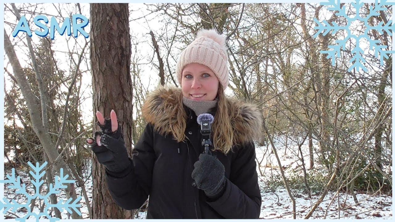 ASMR In The Snow 🥶🧊❄️ | Crunching, Tapping, Ice Scratching | Moestuin Update 😅😁