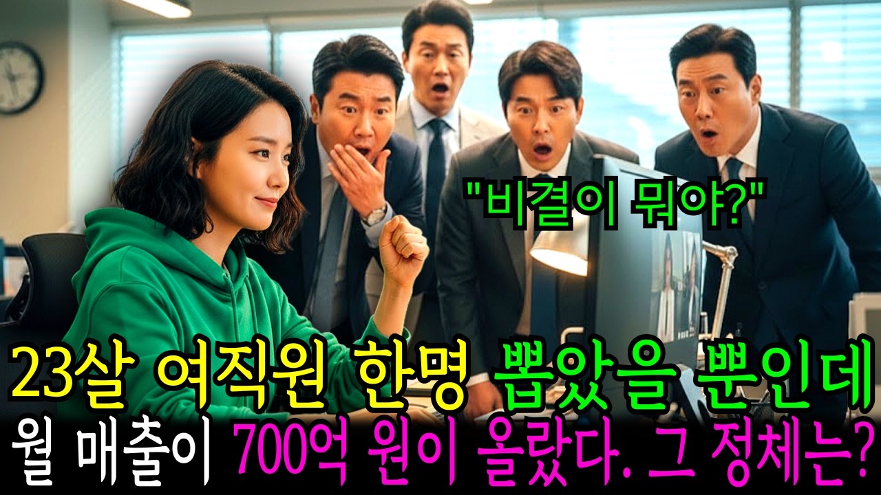 23살 여직원 한명 뽑았을 뿐인데, 대기업 월 매출이 700억 원이 올랐다. 그녀의 정체는?