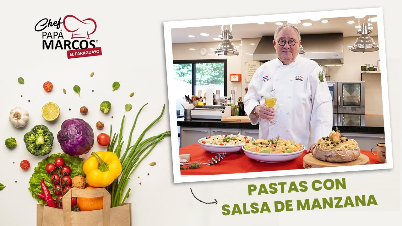 PASTAS CON SALSA DE MANZANA DE CHEF PAPÁ MARCOS