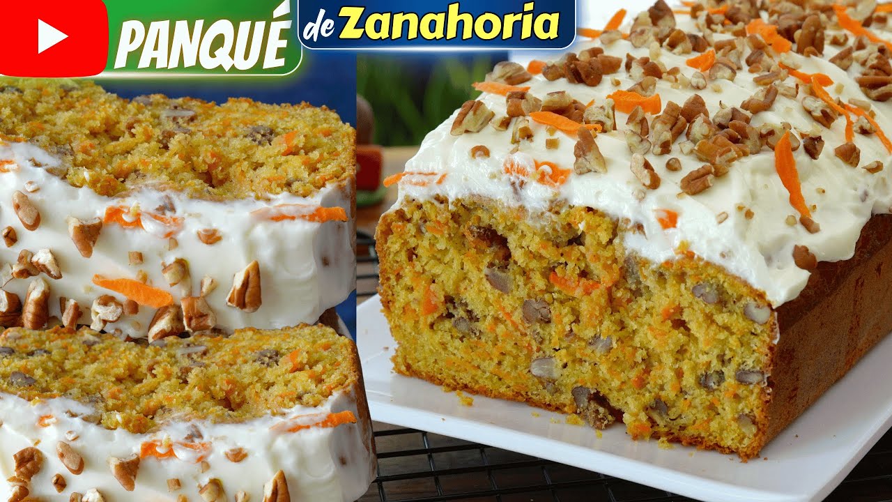 🔥PANQUÉ de ZANAHORIA con toque de NUEZ y GLASEADO CREMOSO Dulce Hogar Recetas💕