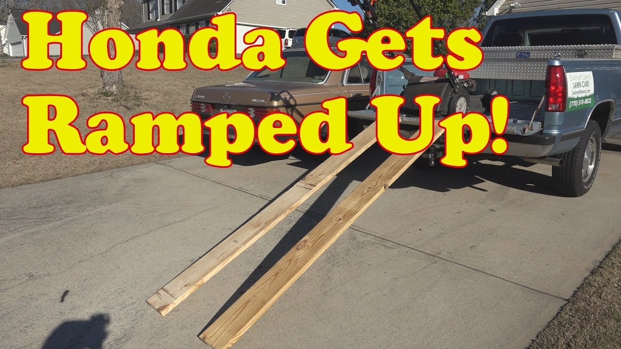 The Honda HRX 217 gets ramped up, how to build cheap ramps