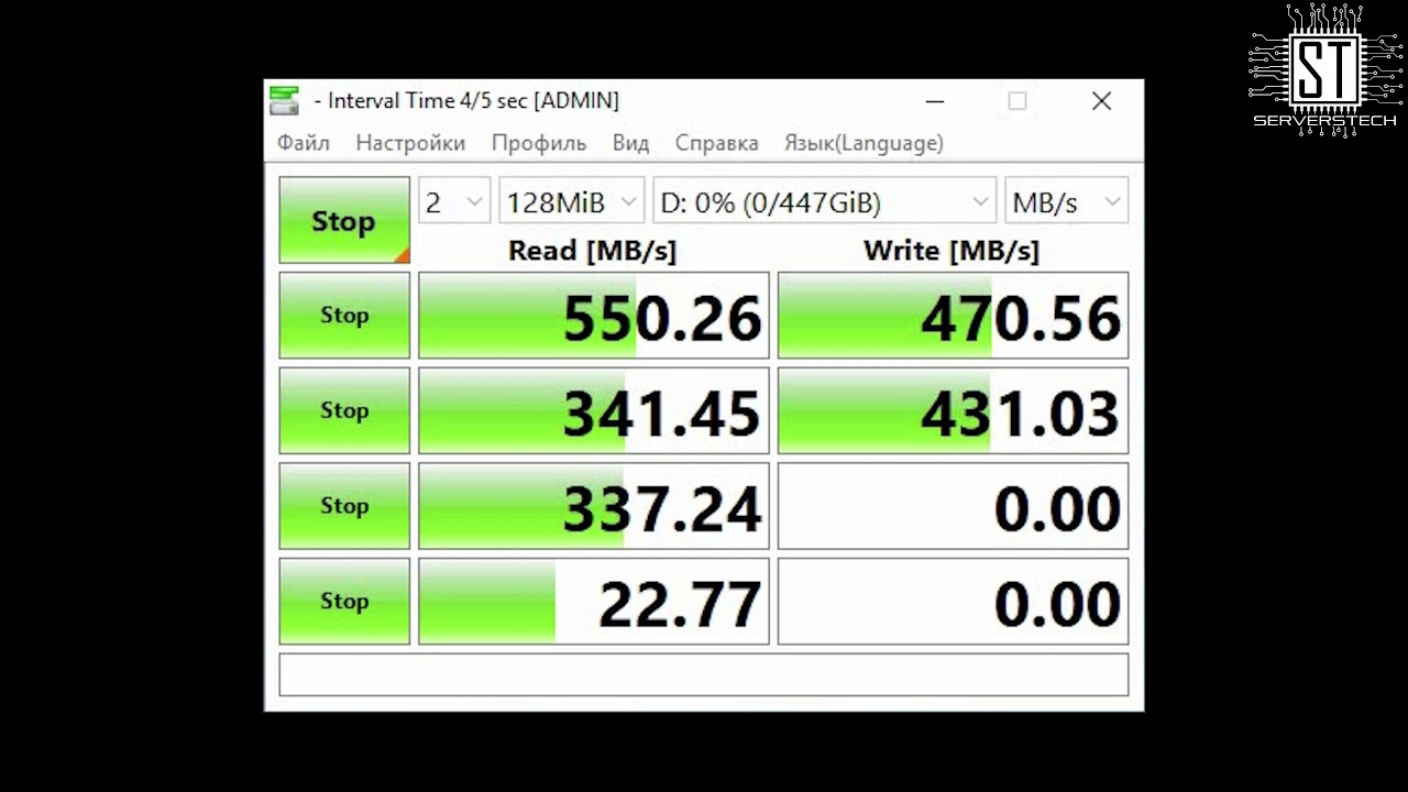 Intel SSD D3-S4610 (SSDSC2KG480G8) 480GB: CrystalDiskMark, AS SSD Benchmark