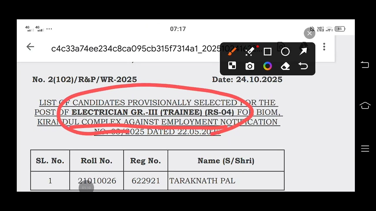 NMDC HEMM OPERATOR /TECHNICIAN  RESULT OUT🥳🥳🥳#hemm #NMDC #result #technician 