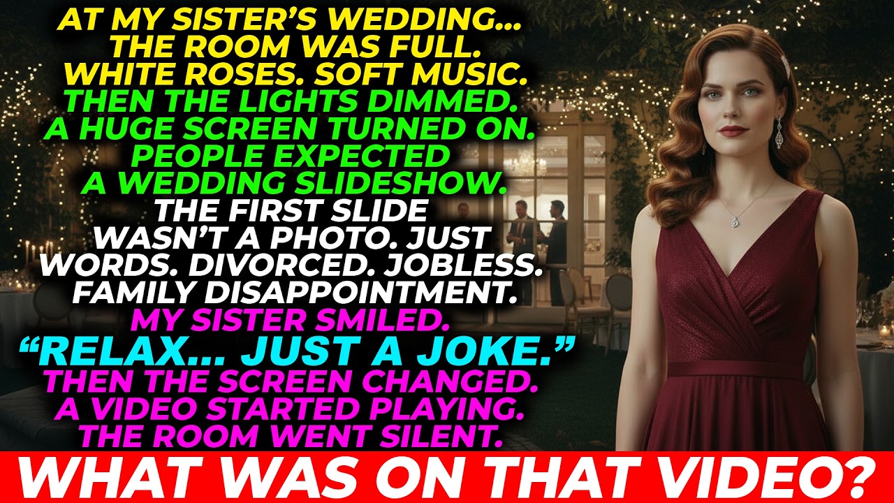 My Sister Put My “Failures” On a Screen at Her Wedding — She Didn’t Expect What Played Next!