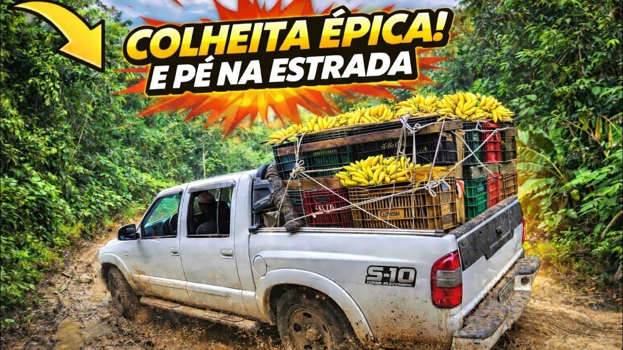 A S10 AGUENTOU? 😱 Muita banana para carregar no Sítio Santa Rita!