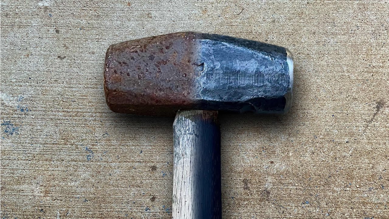 Rusty Hammer Restoration | Reforging a Blacksmith Hammer