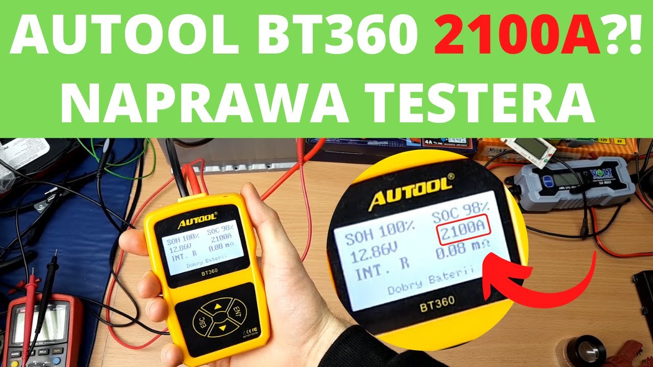 Autool BT360 naprawa uszkodzonego testera akumulatorów