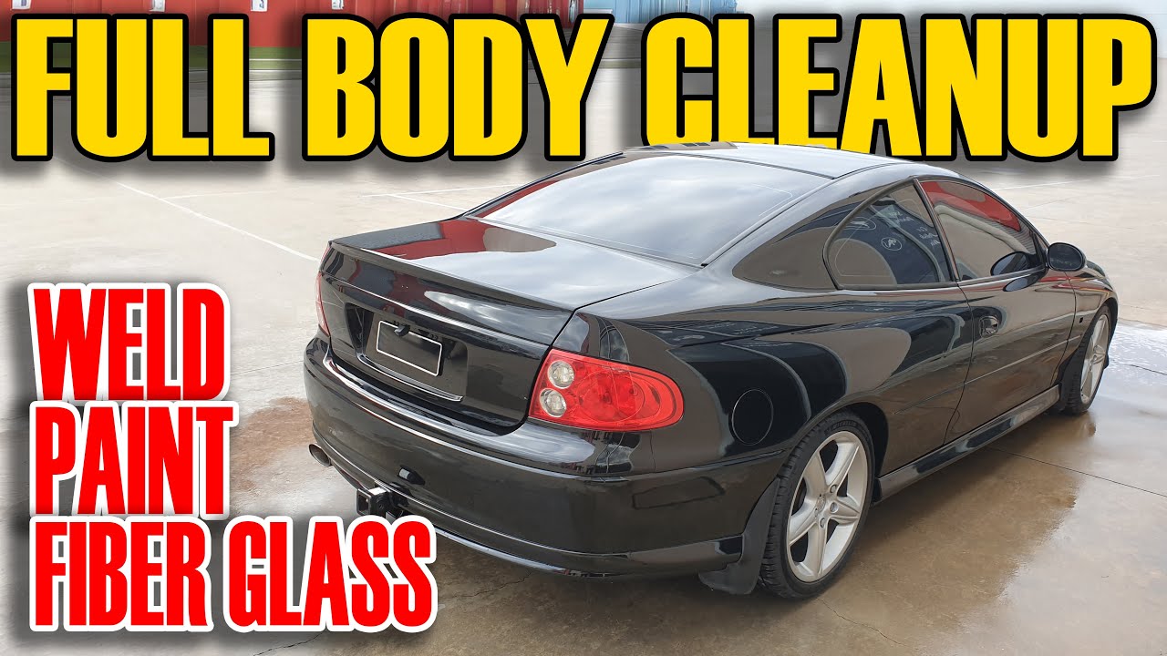 How We Properly Cleaned Up a Holden Monaro | Tow Bar Delete , fibre glass , Antenna Weld and paint