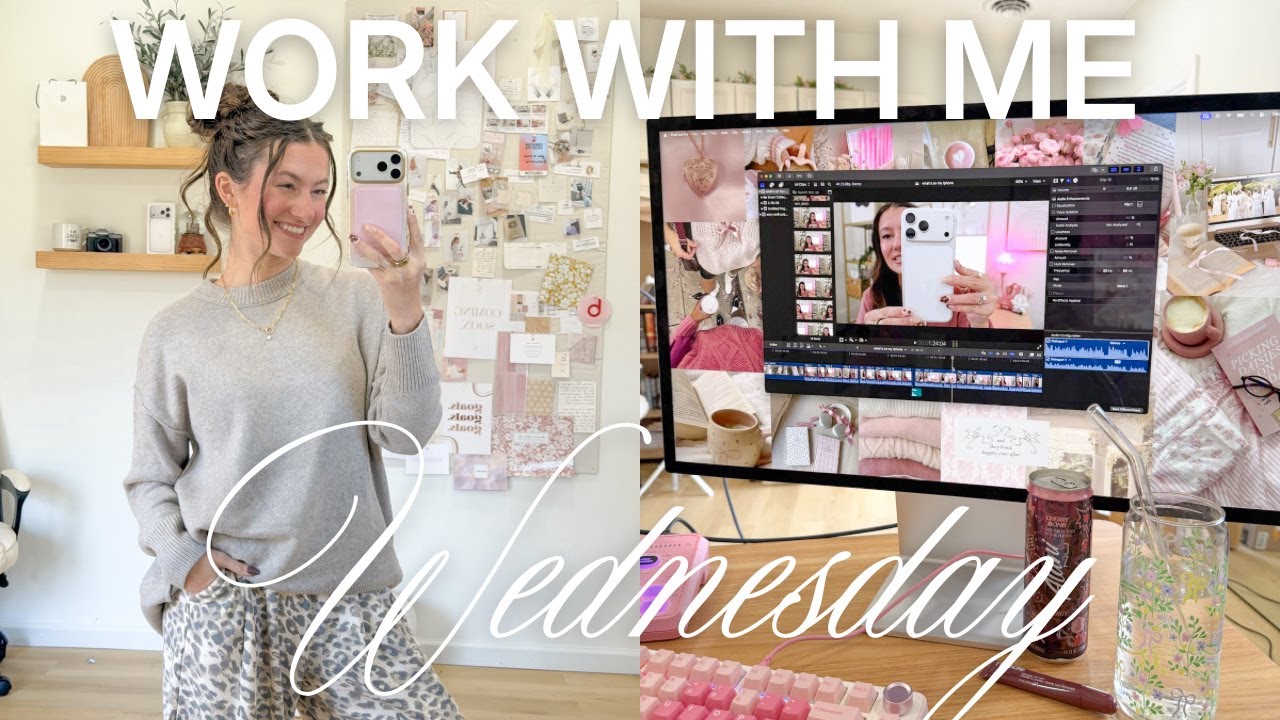 WORK WITH ME WEDNESDAY 👩🏼‍💻super productive live editing sesh!