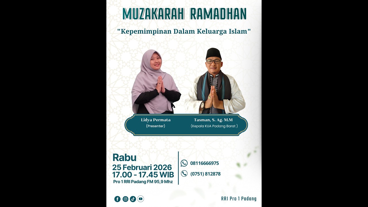 MUZAKARAH RAMADHAN  || RABU, 25 FEBRUARI 2026