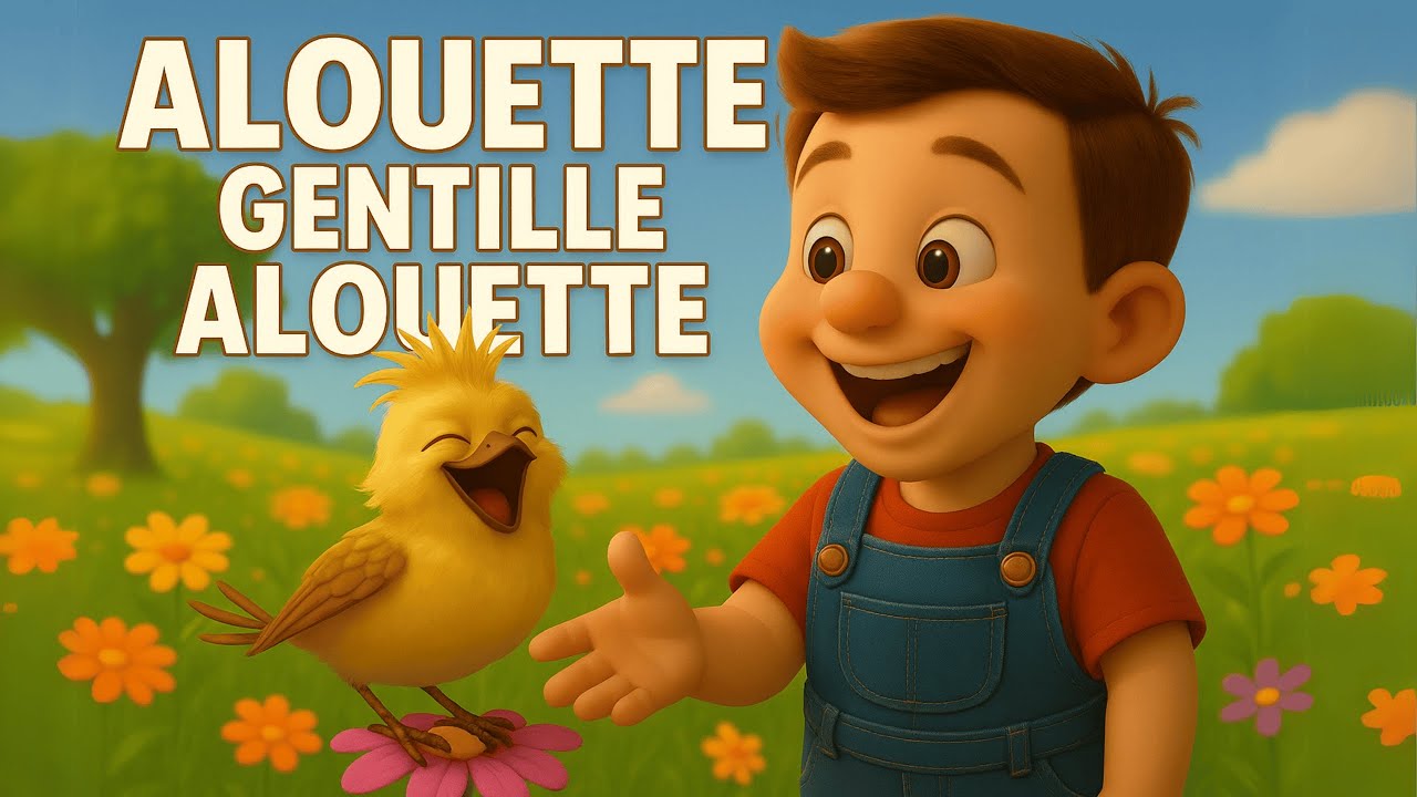 Alouette, Gentille Alouette 🐦🪶 - Chanson pour Enfants | Comptine Amusante et Éducative