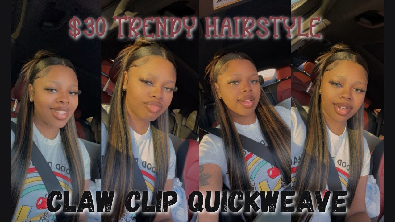 $30 TRENDY HAIRSTYLE | Claw Clip QuickWeave | Mini STORYTIME