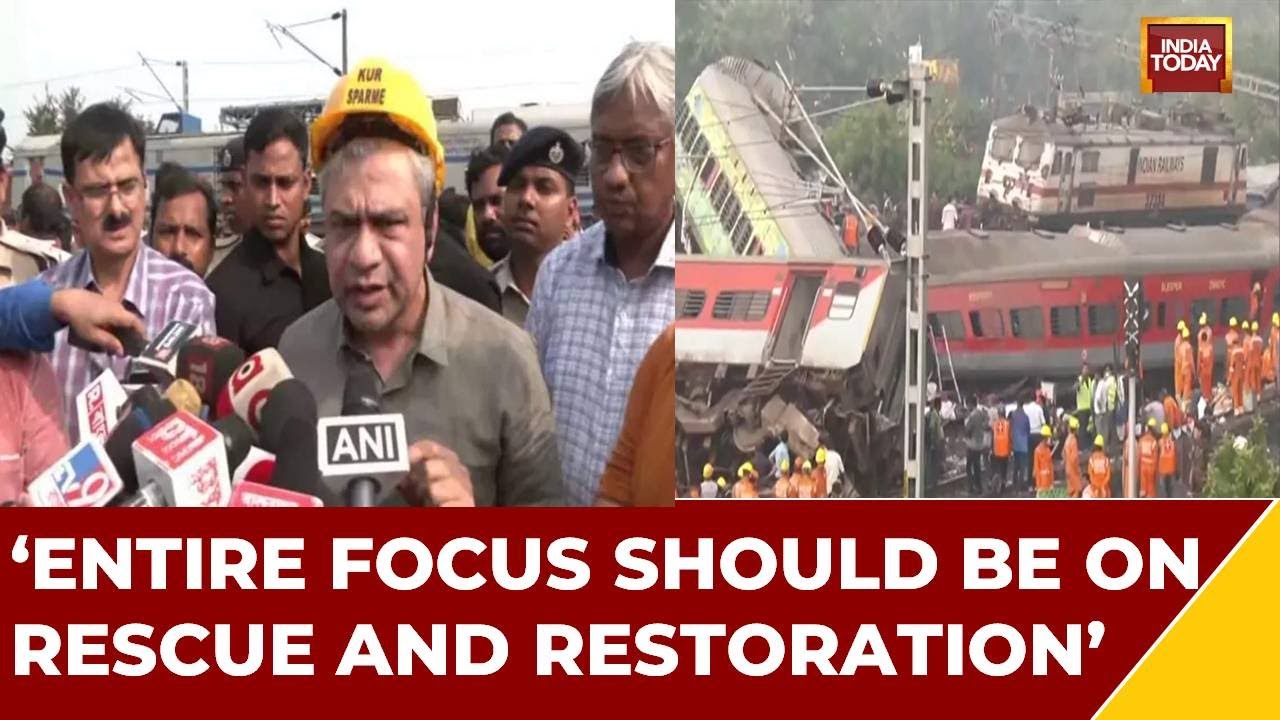 Entire Focus Should Be On Rescue And Restoration:Union Railways Minister Ashwini Vaishnaw