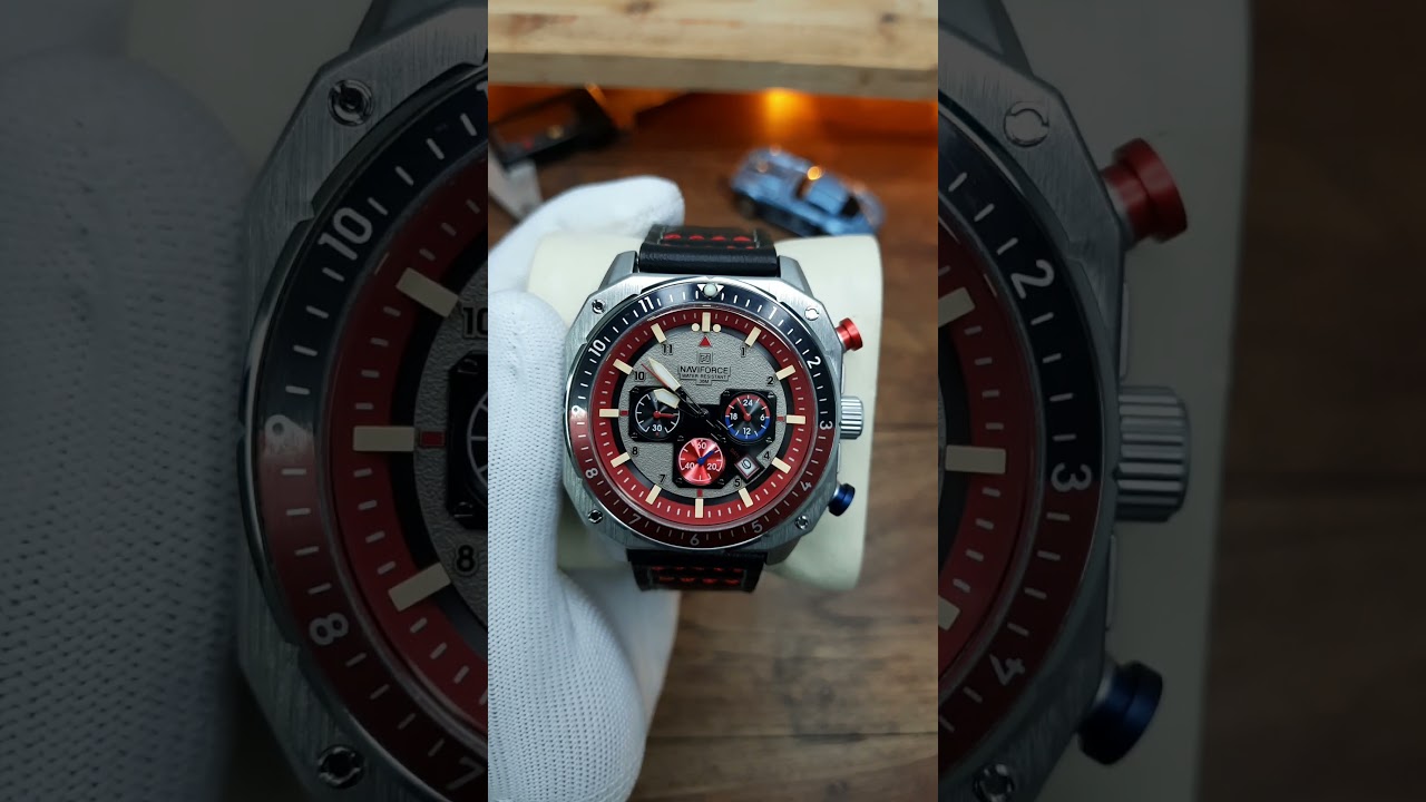 Latest Naviforce 8057 Lets explore the AV 8 Hawker Hunter Atlas chronograph #naviforce #menswatches