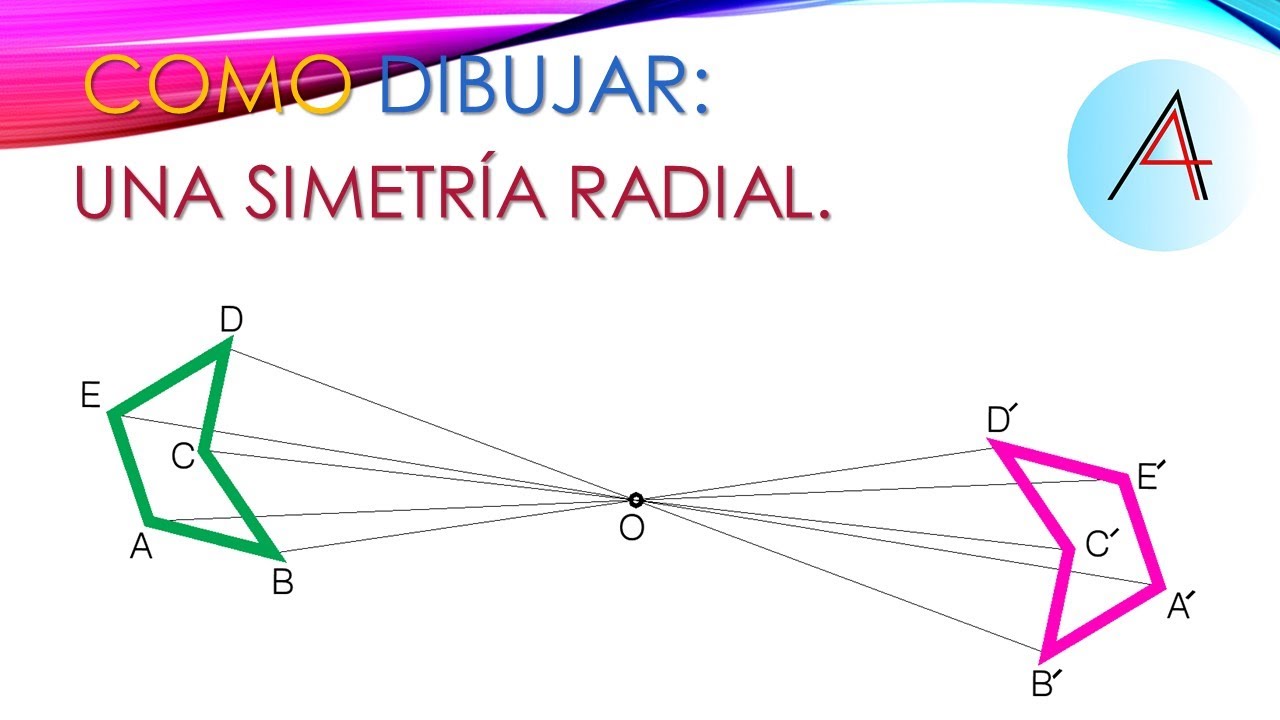 COMO DIBUJAR UNA SIMETRÍA RADIAL.