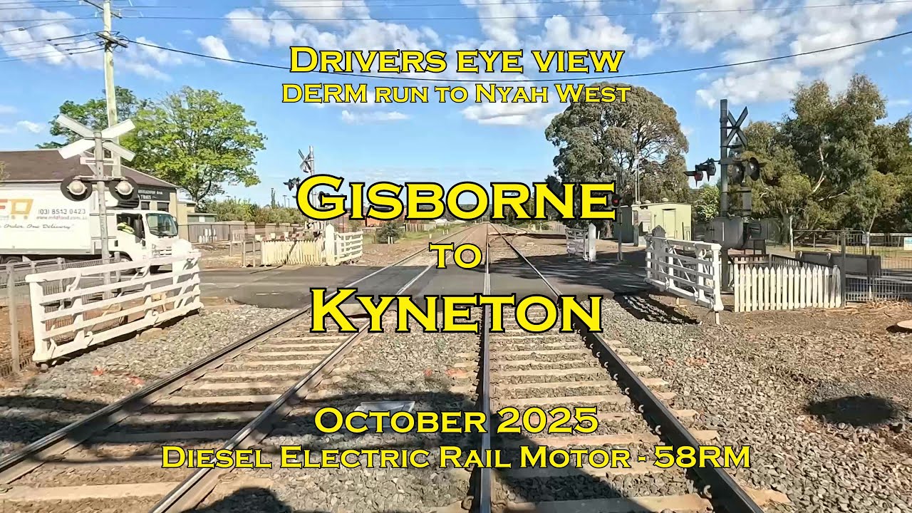 Drivers eye view, Gisborne to Kyneton, DERM, Oct 2025