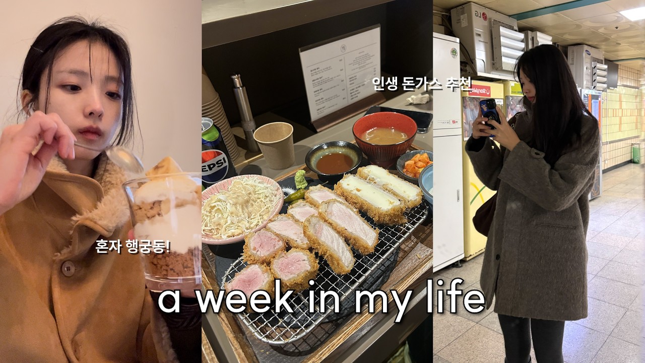 [Vlog] 왤케 추워.. 혼자 쓸쓸히 행궁동/망포에 맛있는 돈가스 집 발견/결혼식/쌩얼투척