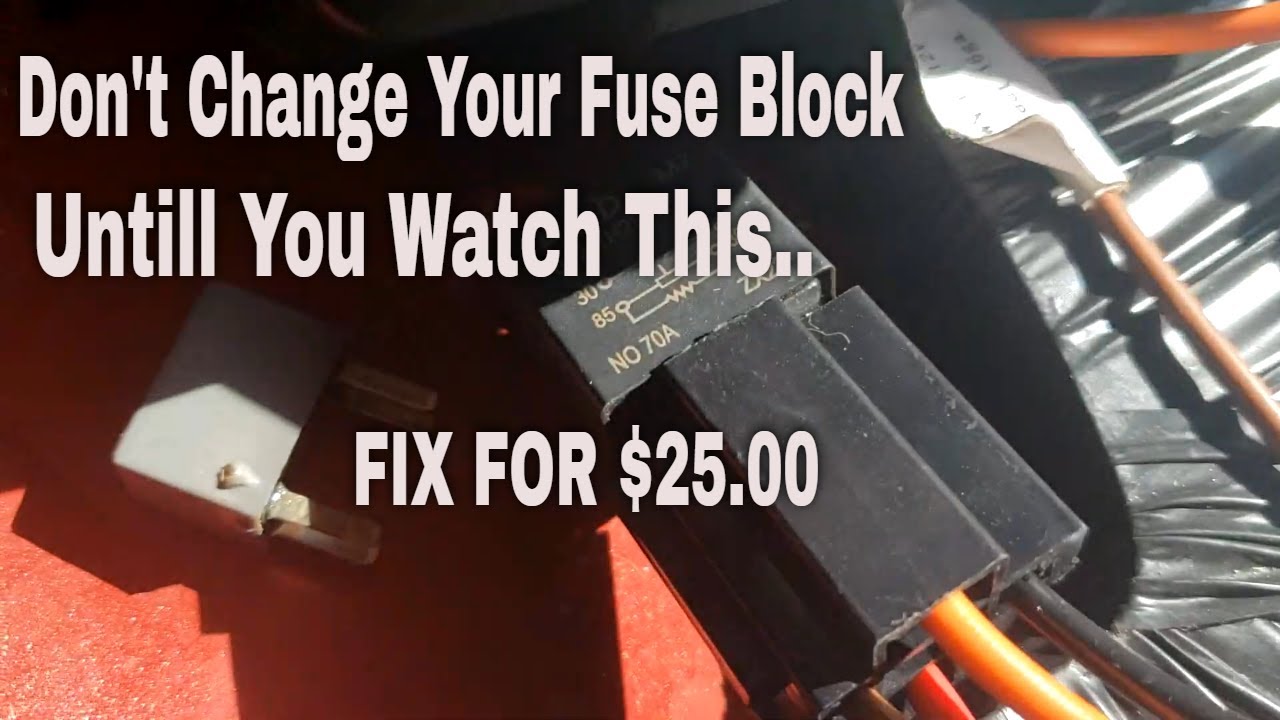2008- 2011 Buick Lucerne, 2009- 2011 Cadillic DTS Fuel Pump Relay Fix for 25.00 not $500.