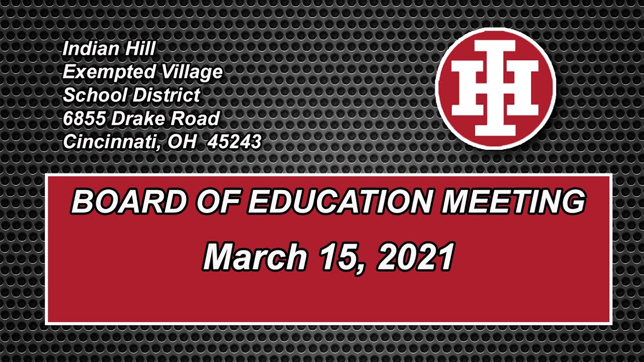 3-15-21 Special Board Meeting