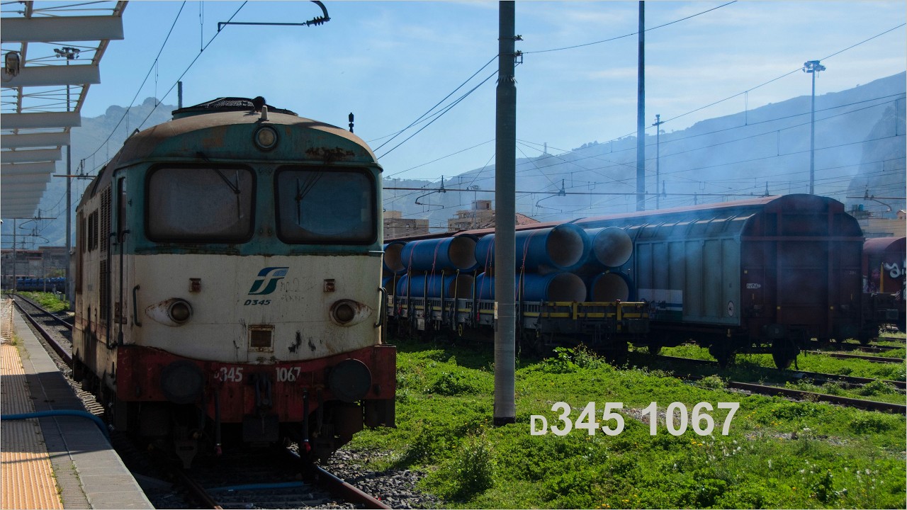 D345 1067 MIR in manovra al terminal di Palermo Brancaccio