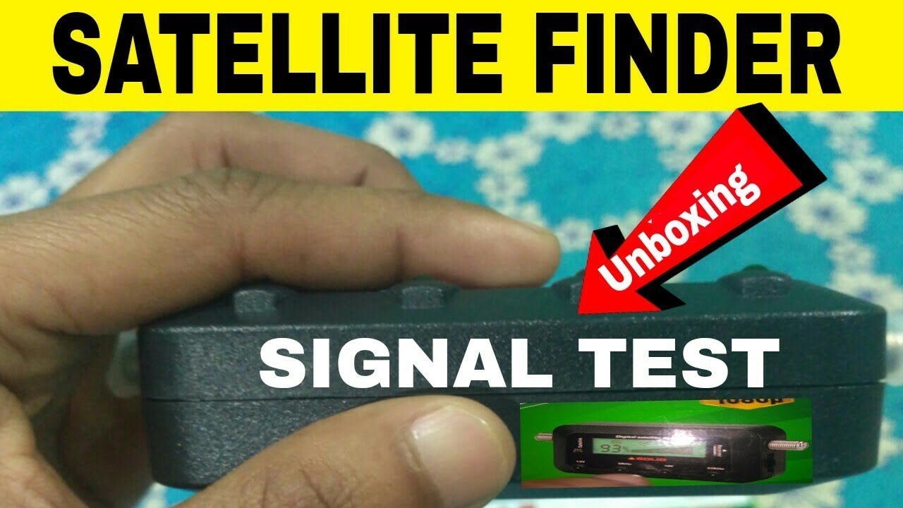 Solid SF-252 Digital Satellite db Meter  Unboxing & Signal Test