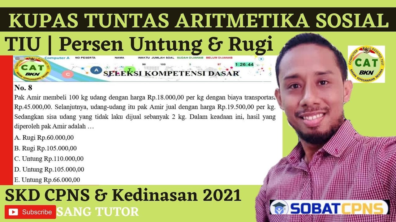 1 Rumus Untuk Semua Soal | Menentukan Persen Untung & Rugi | TIU NUMERIK |SKD CPNS & Kedinasan 2021