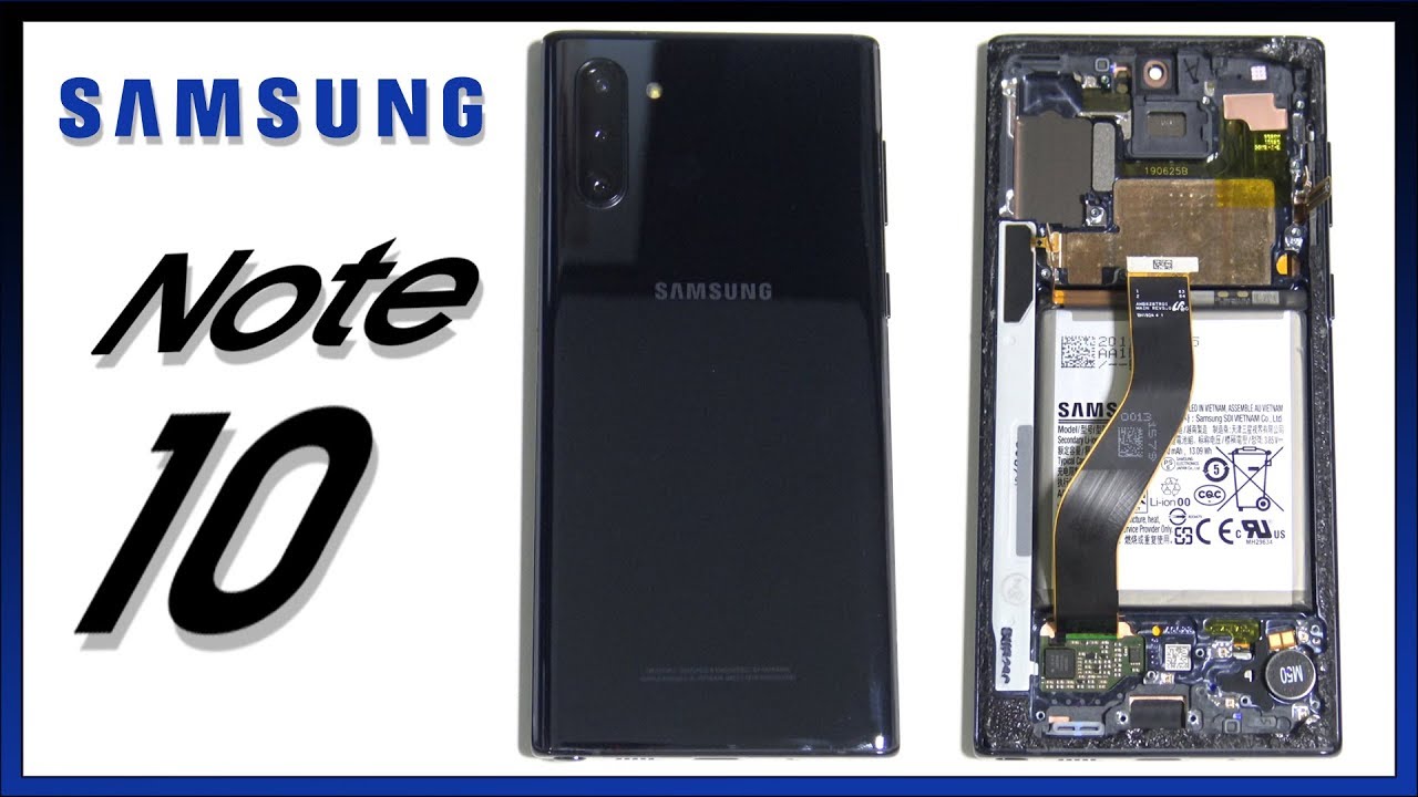 Samsung Galaxy Note 10 Teardown Disassembly Repair Video