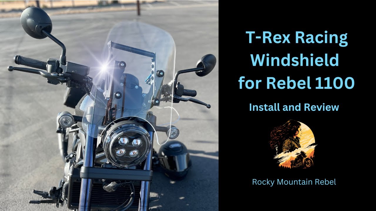 T-Rex Windshield for Rebel 1100: Install and Review