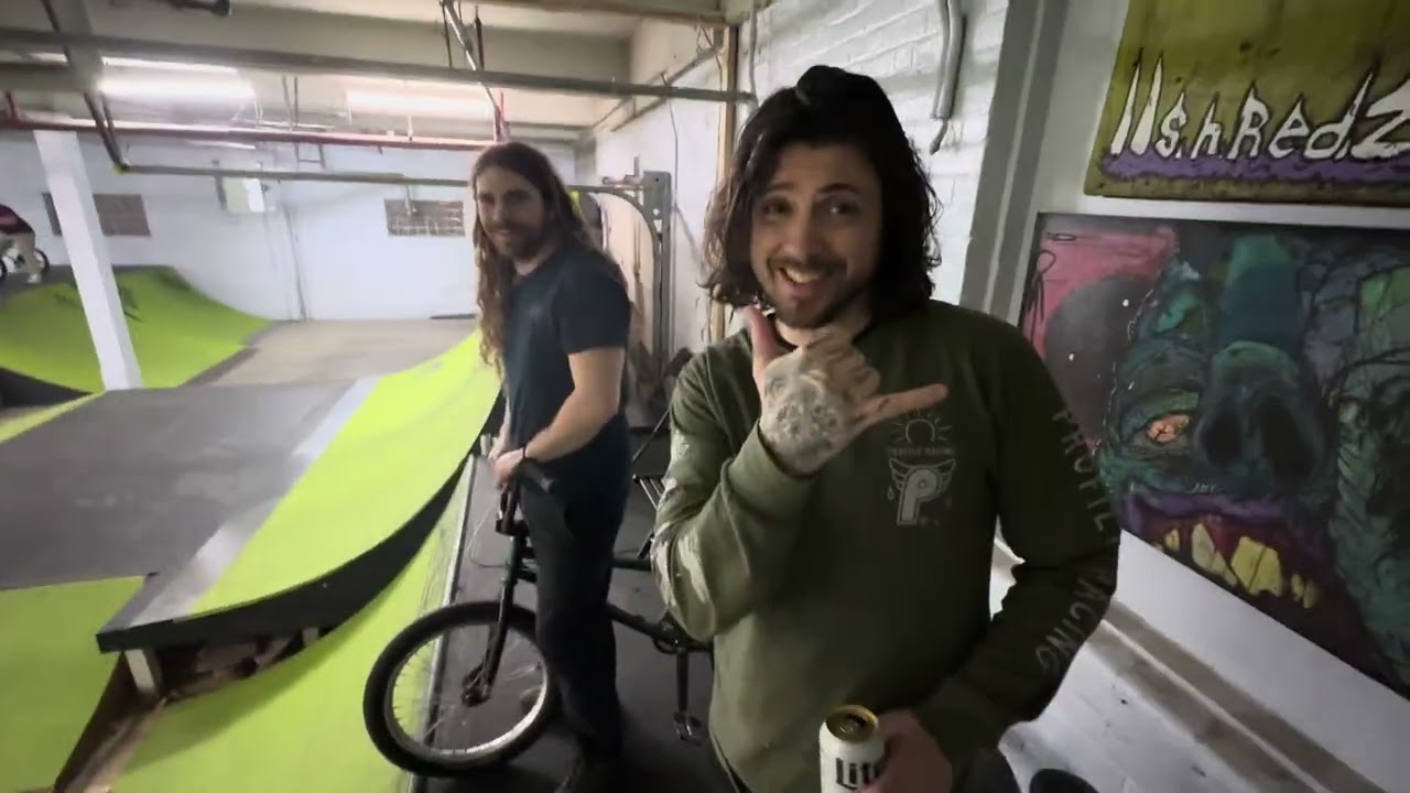 Shredzone antics withe the 40+ club. Ashley Crabb, Andre Postell, and Javier Lopez. #bmx #shredzone 