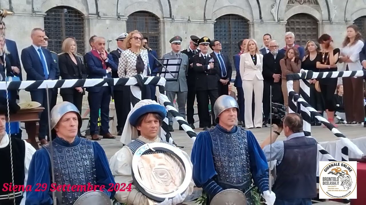 Siena consegna Masgalano, Bandierini, Premio agli Alfieri  29 settembre 2024