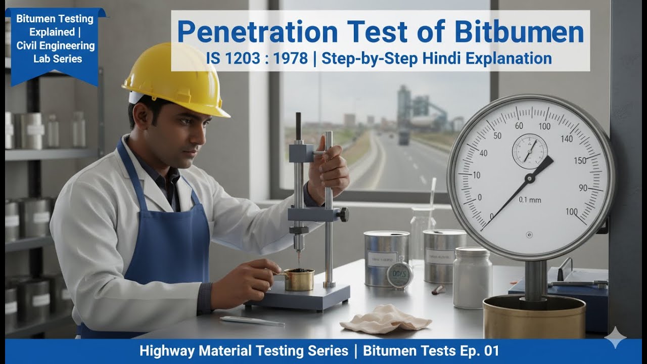IS 1203:1978 – बिटुमिन का पेनेट्रेशन परीक्षण (Penetration Test of Bitumen)